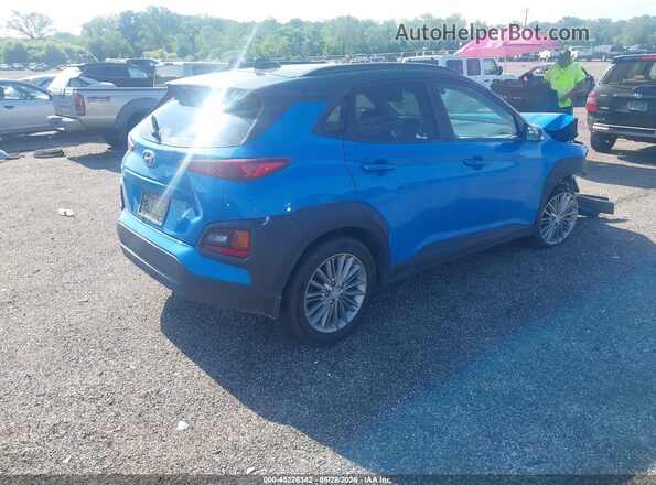 KM8K22AA7KU358418 2019 HYUNDAI KONA Blue Հետևի աջ