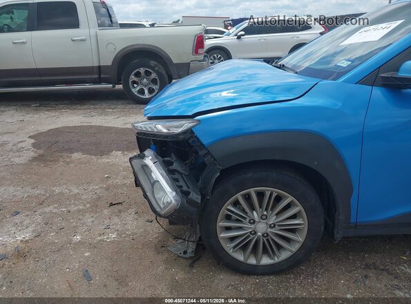 KM8K22AA7MU638360 2021 HYUNDAI KONA Blue წინა ხედი