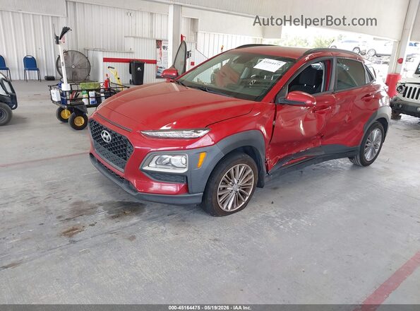 KM8K22AA8MU648380 2021 HYUNDAI KONA Темно-бордовый Передняя левая четверть