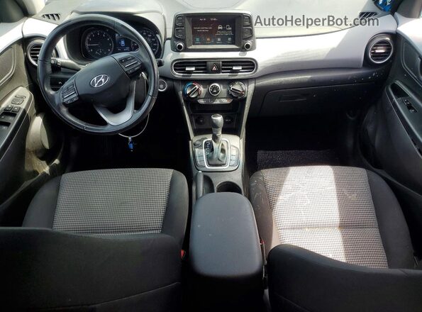 KM8K22AA9LU481283 2020 HYUNDAI KONA Blue Առջևի վահանակի տեսք