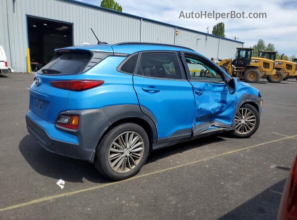 KM8K22AA9LU481283 2020 HYUNDAI KONA Blue Հետևի աջ