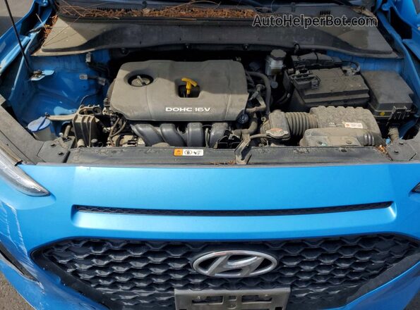 KM8K22AA9LU481283 2020 HYUNDAI KONA Blue Սալոնի հետևի տեսք