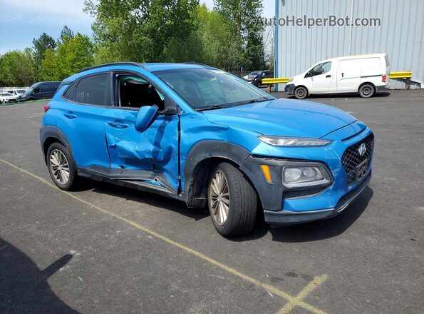 KM8K22AA9LU481283 2020 HYUNDAI KONA Blue Առջևի աջ