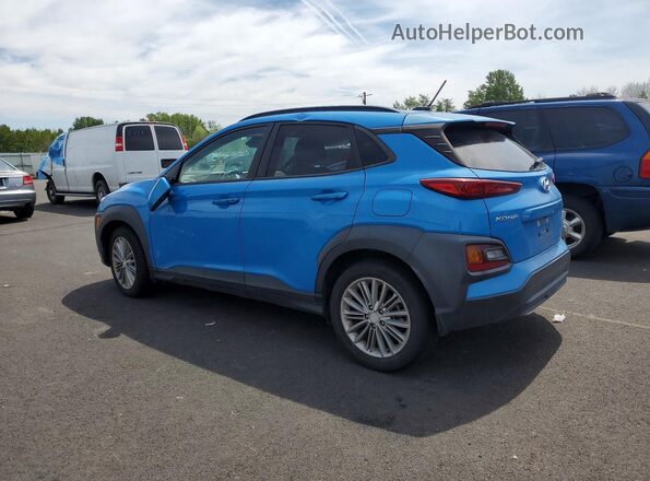 KM8K22AA9LU481283 2020 HYUNDAI KONA Blue Հետևի ձախ