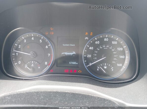 KM8K22AAXMU598940 2021 HYUNDAI KONA Черный Вид задних сидений