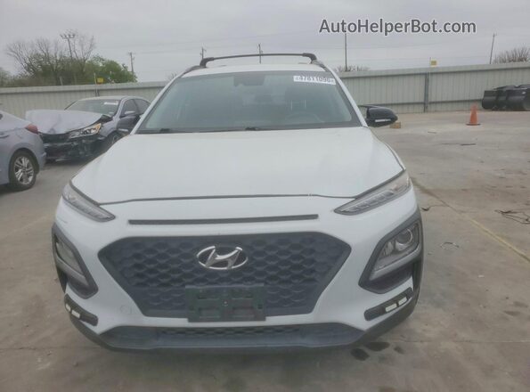 KM8K22AAXMU613775 2021 HYUNDAI KONA White Դիմացի տեսք