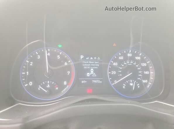KM8K22AAXMU613775 2021 HYUNDAI KONA White Սարքավորումների վահանակի տեսք