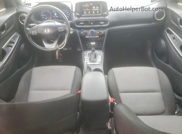 KM8K22AAXMU613775 2021 HYUNDAI KONA White Առջևի վահանակի տեսք