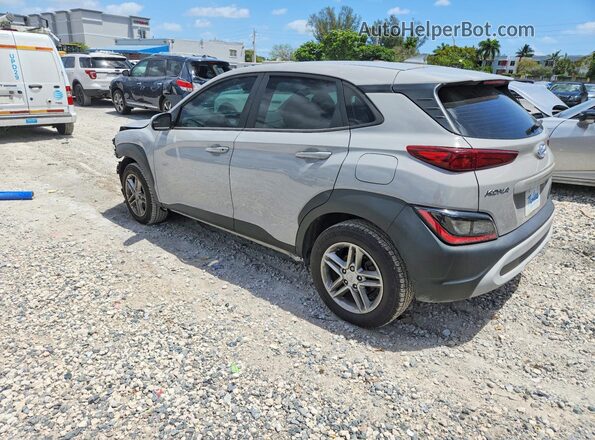KM8K22AB0NU853203 2022 HYUNDAI KONA Серебряный Задняя левая четверть