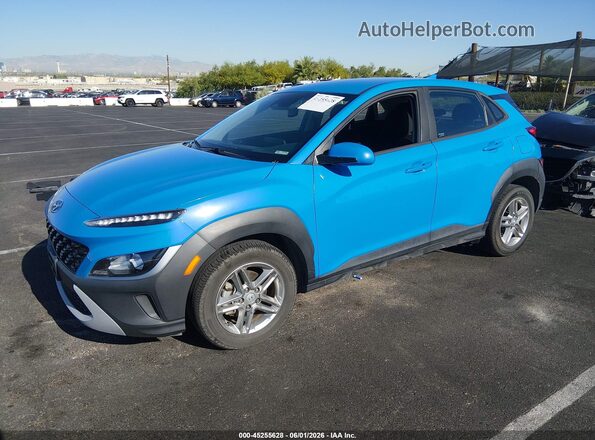 KM8K22AB8NU796989 2022 HYUNDAI KONA Light Blue Передняя левая четверть