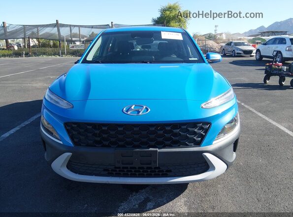 KM8K22AB8NU796989 2022 HYUNDAI KONA Light Blue Вид задней части салона