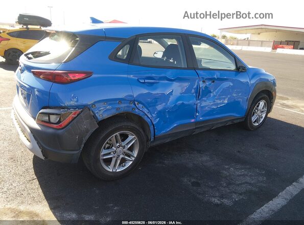KM8K22AB8NU796989 2022 HYUNDAI KONA Light Blue Задняя правая четверть