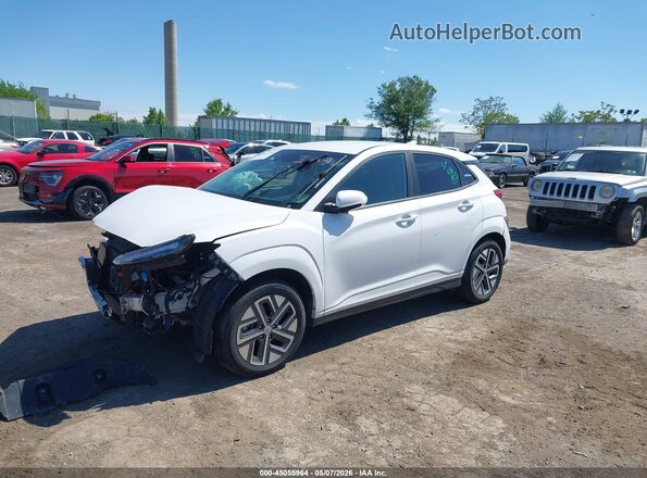 KM8K23AG5PU190876 2023 HYUNDAI KONA ELECTRIC White Передня ліва чверть