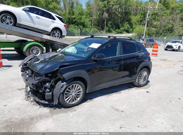 KM8K2CAA1LU461308 2020 HYUNDAI KONA Black Առջևի ձախ երեք քառորդ տեսարան