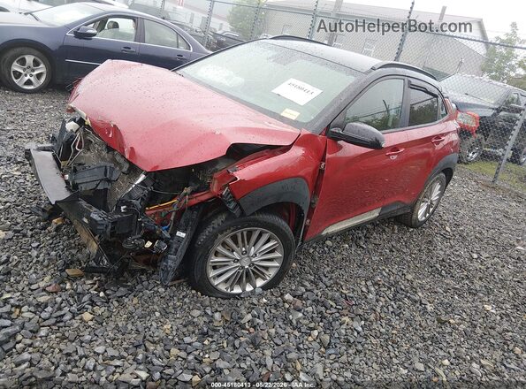 KM8K2CAA2KU348093 2019 HYUNDAI KONA Red Przód lewy