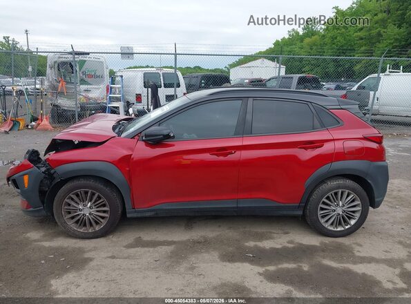 KM8K2CAA3JU072182 2018 HYUNDAI KONA Красный Вид задней части салона