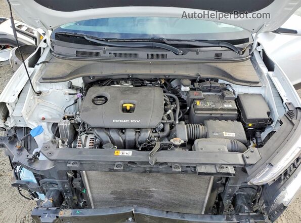 KM8K2CAA6MU659044 2021 HYUNDAI KONA White Vista del compartimento del motor