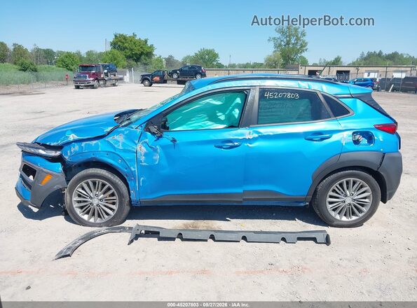 KM8K2CAA9JU097474 2018 HYUNDAI KONA Синий Панорамный вид салона 360°