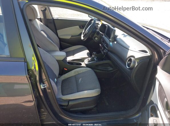 KM8K2CAB6NU789366 2022 HYUNDAI KONA Gray Front interior view