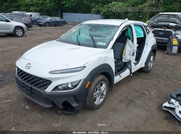 KM8K2CAB6PU058987 2023 HYUNDAI KONA White წინა მარცხენა ხედი სამი მეოთხედიდან