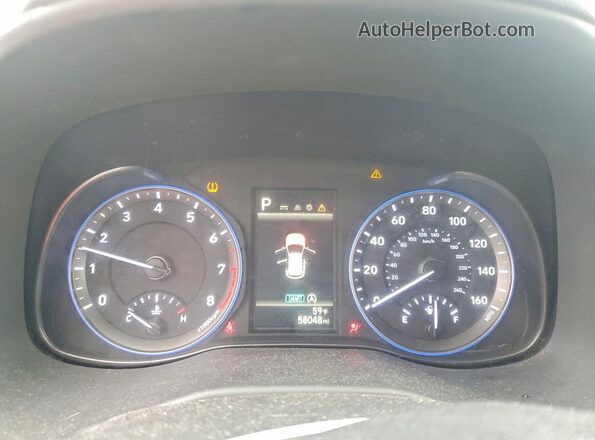 KM8K2CABXNU870841 2022 HYUNDAI KONA Black Սարքավորումների վահանակի տեսք