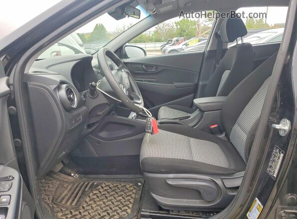 KM8K2CABXNU870841 2022 HYUNDAI KONA Black Սալոնի դիմացի տեսք