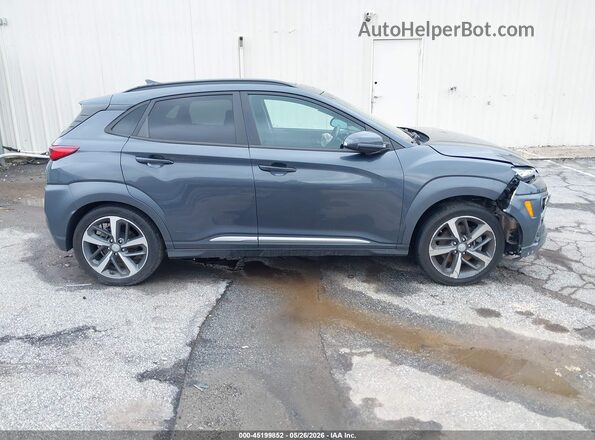 KM8K33A50MU708240 2021 HYUNDAI KONA Gray Вид задньої частини салону