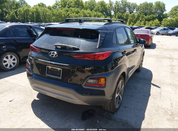 KM8K33A55MU618243 2021 HYUNDAI KONA Black Trasero derecho