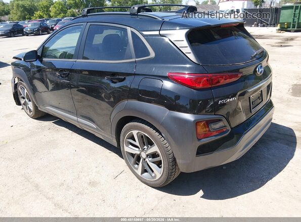 KM8K33A55MU618243 2021 HYUNDAI KONA Black Trasero izquierdo