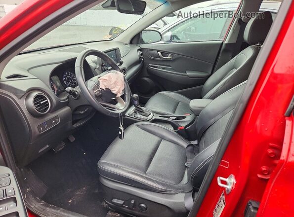 KM8K3CA52LU446736 2020 HYUNDAI KONA Red Вид салону спереду