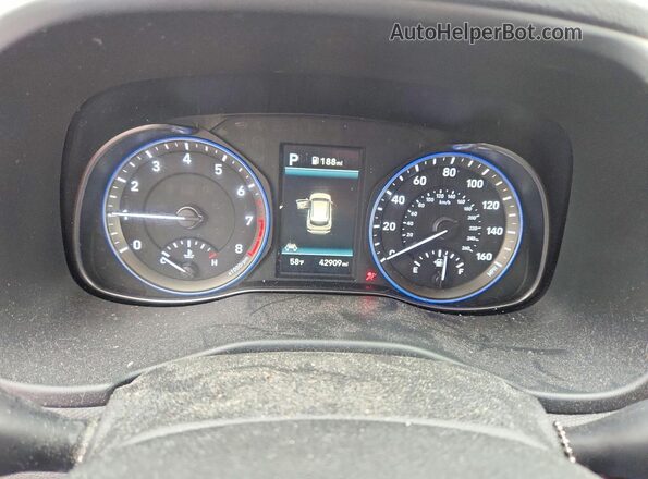 KM8K3CA52LU446736 2020 HYUNDAI KONA Red Вид щитка приладів