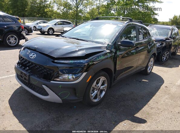 KM8K3CAB3NU856857 2022 HYUNDAI KONA Черный Передняя левая четверть