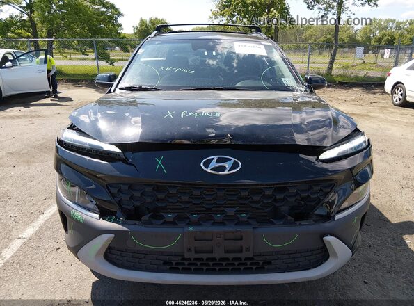 KM8K3CAB3NU856857 2022 HYUNDAI KONA Черный Вид спереди
