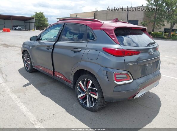 KM8K5CA58KU319675 2019 HYUNDAI KONA Gray Tył lewy