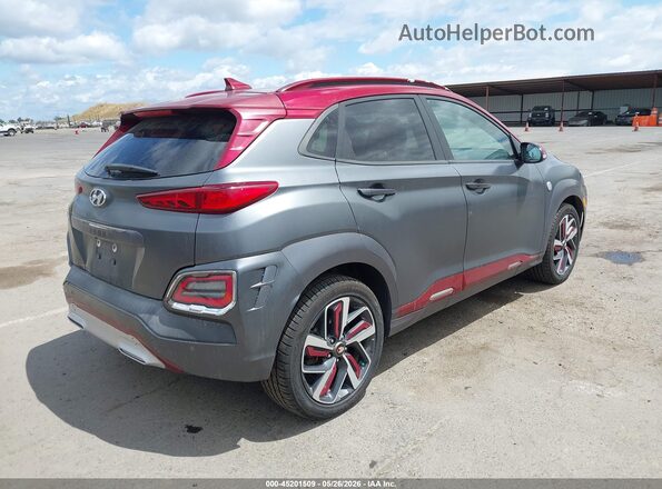 KM8K5CA58KU319675 2019 HYUNDAI KONA Gray Tył prawy