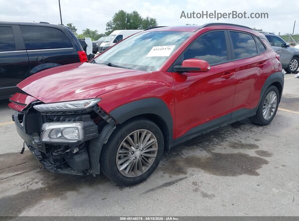 KM8K62AA8LU550047 2020 HYUNDAI KONA Red Vista tres cuartos delantera izquierda