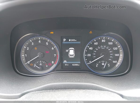 KM8K62AA8LU550047 2020 HYUNDAI KONA Red Vista de los asientos traseros