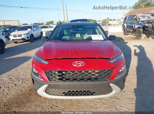 KM8K62AB3NU851255 2022 HYUNDAI KONA Red Vista interior trasera