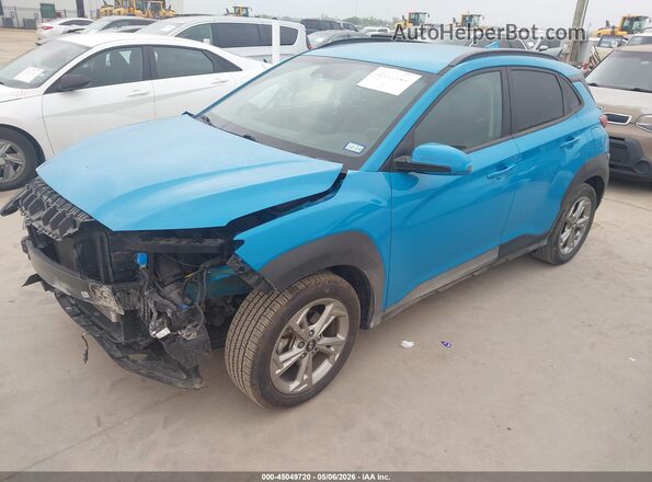 KM8K62AB9PU980068 2023 HYUNDAI KONA Blue Առջևի ձախ երեք քառորդ տեսարան