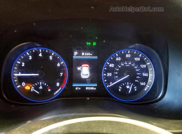 KM8K6CAA8LU521086 2020 HYUNDAI KONA Оранжевый Вид щитка приборов