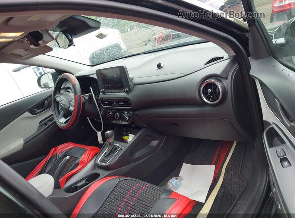 KM8K6CAB0PU947515 2023 HYUNDAI KONA Black Սալոնի դիմացի տեսք