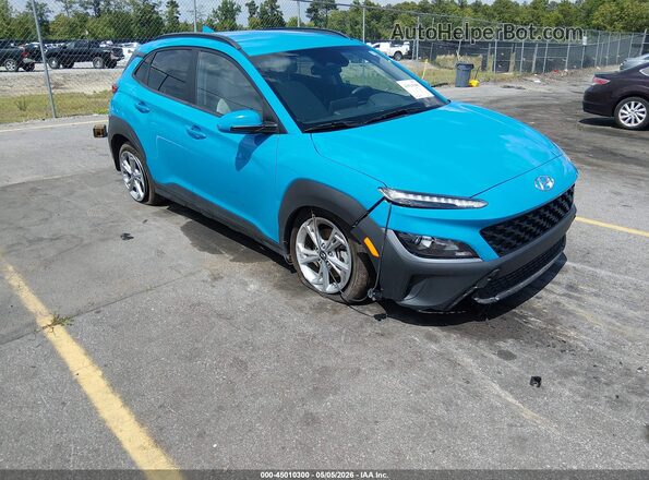 KM8K6CAB2NU841354 2022 HYUNDAI KONA Blue Դիմացի տեսք