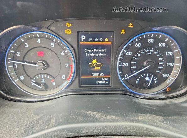 KM8K6CAB4PU964298 2023 HYUNDAI KONA Black Սարքավորումների վահանակի տեսք