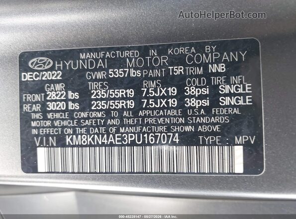 KM8KN4AE3PU167074 2023 HYUNDAI IONIQ 5 Gray Engine compartment view