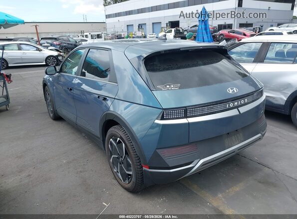 KM8KNDAF3NU104045 2022 HYUNDAI IONIQ 5 Бирюзовый Задняя левая четверть