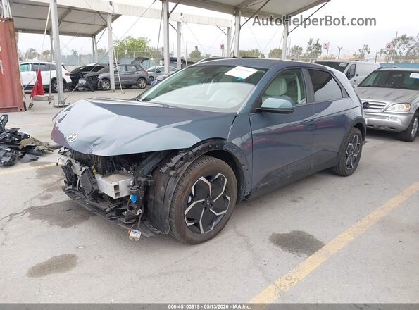 KM8KNDAF3PU205900 2023 HYUNDAI IONIQ 5 Gray Առջևի ձախ երեք քառորդ տեսարան