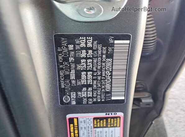 KM8KNDAF4PU209938 2023 HYUNDAI IONIQ Gray 