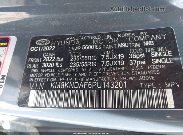 KM8KNDAF6PU143201 2023 HYUNDAI IONIQ 5 Синий Вид подкапотного пространства