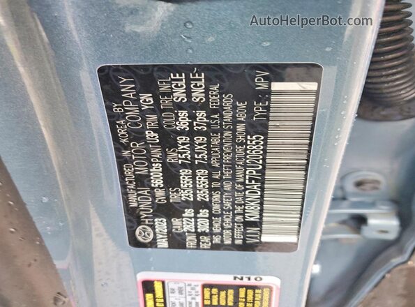 KM8KNDAF7PU206855 2023 HYUNDAI IONIQ Blue 