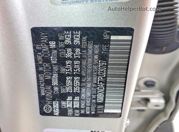 KM8KNDAF7PU230797 2023 HYUNDAI IONIQ Silver Vista del compartimento del motor